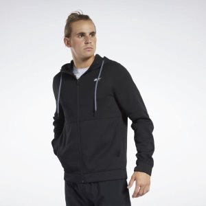 Reebok Workout Ready Kapuzenpullover Herren - Schwarz - DE 168-FGI